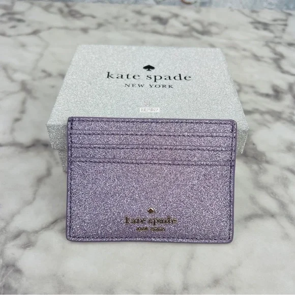 kate spade | Bags | Kate Spade Tinsel Glitter Card Holder